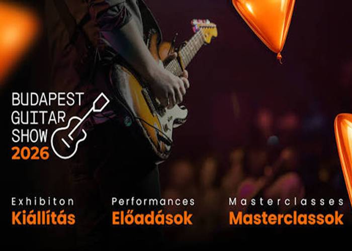 Budapest Guitar Show 2026 – Két nap, amikor a gitároké lesz a főszerep a MOM Sportban