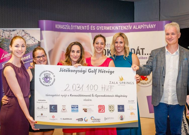 Koraszülötteket támogattak a golfozó sztárok