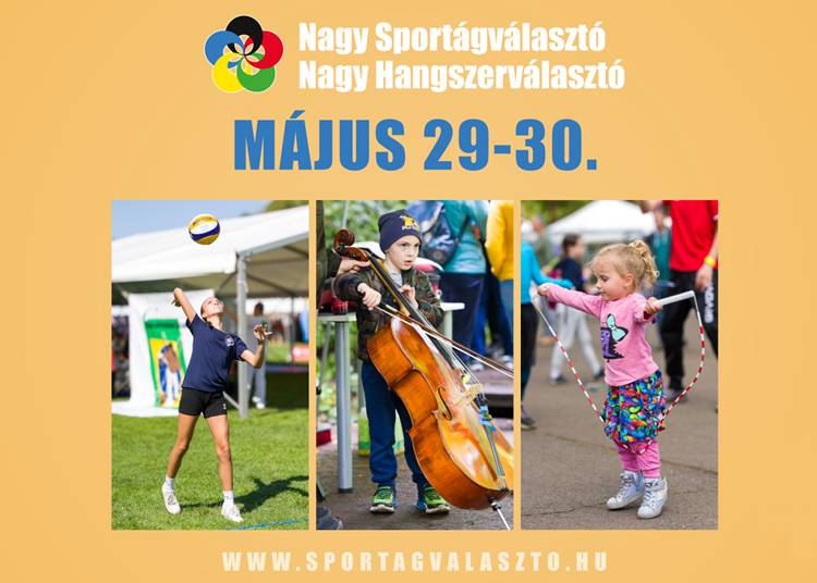 Budapesti Nagy Sportágválasztó és Nagy Hangszerválasztó, 2026. május 29-30.