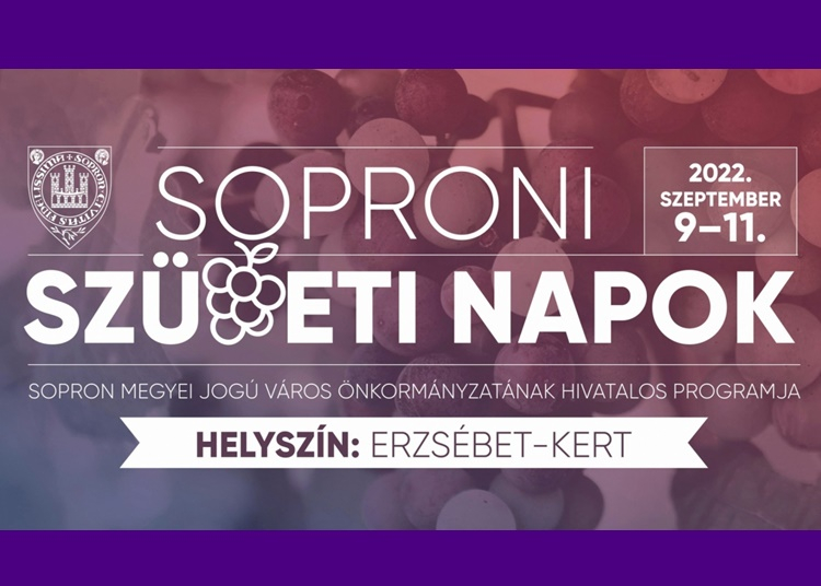 Soproni Szüreti Napok, 2022. szeptember 9 - 11.