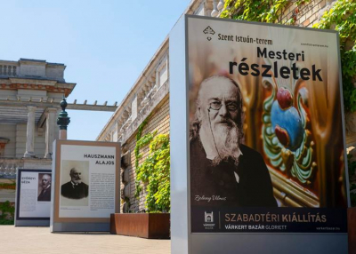 Ingyenes kiállítás a Várkert Bazár Gloriettjénél Mesteri részletek címmel