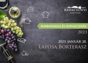 Borbarangolás borvacsora - Laposa Borterasz, 2023. január 28.