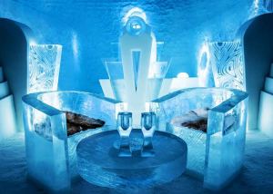 Királyi lakosztály is van a varázslatos svéd jéghotelben