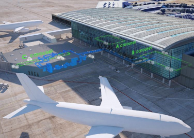 Elkészült az új poggyászosztályozó csarnok a repülőtéren