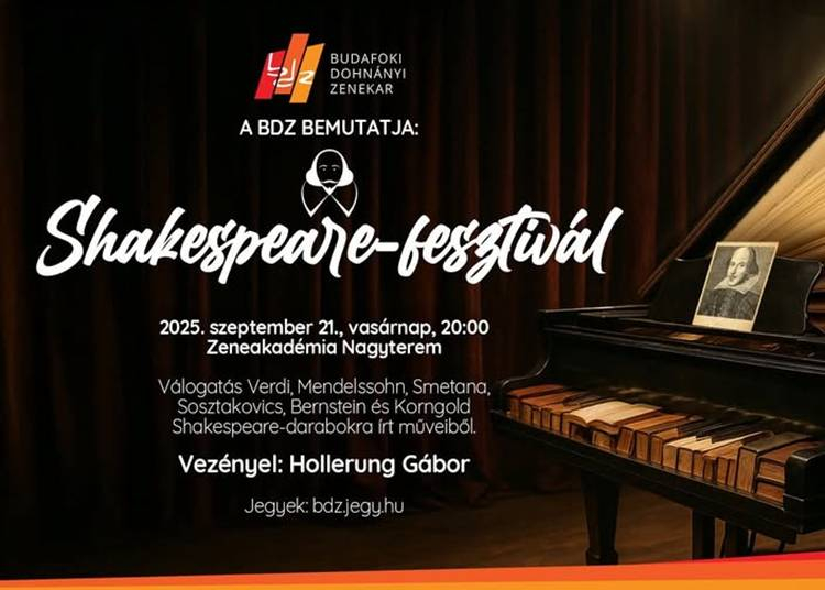 Shakespeare Fesztivál a Zeneakadémián, 2025. szeptember 21.