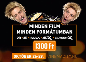 Cinema City Filmünnep, 2023. október 26-29.