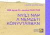 Magyar Kúltúra Napja: nyílt nap a nemzet könyvtárában, 2026. január 24.
