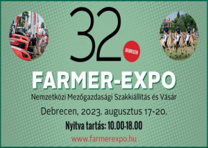 FarmerExpo Debrecen, 2023. augusztus 17-20.