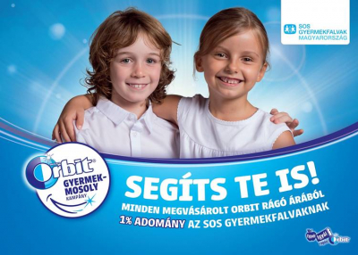 Az Orbit ismét adománygyűjtésre hívja vásárlóit, hogy segítségükkel támogathassa az SOS Gyermekfalvakat