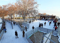 Balatonfüred korcsolyázás a jégfolyosón