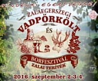 Zalaegerszegi Vadpörkölt és Borfesztivál, 2016. szeptember 2-4.